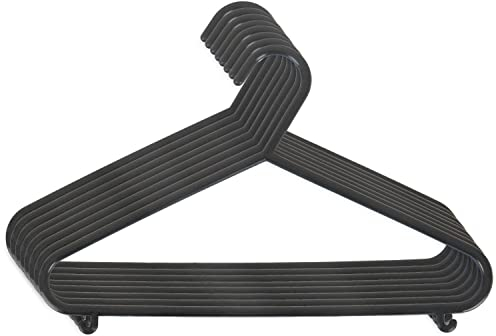 Bieco - Perchas infantiles, colores lisos negro negro Talla:8 Stück