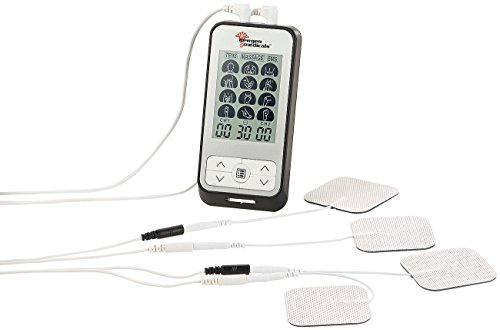 newgen medicals Elektro Stimulation: Medizinischer 3in1-Elektro-Stimulator für TENS, EMS, Massage, 36 Prog. (Reizstromgerät, Pads, Füße)