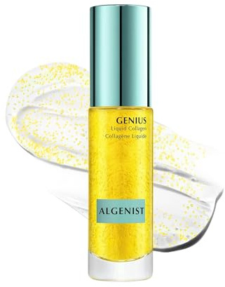 Algenist GENIUS Liquid Collagen - Vegan, Plant-Based Collagen Dropper with Vitamin E & Omega 3, 6 & 9 - Active Anti-Aging Formula - Non-Comedogenic & Hypoallergenic Skincare (30ml / 1oz)