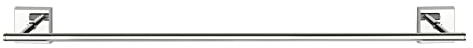 WENKO Power-Loc® Badetuchstange UNO 60 cm Laceno, Befestigen ohne Bohren, 65,5 x 5,6 x 7,5 cm, Chrom