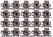 FGen 20pcs Cabinet Door Beads Small Magnetic Closet Kitchen Cabinet Door Card Type Small Bead Door Red Bronze
