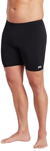 Zoggs Men's Cottesloe Mid Jammer Swim Trunks, Black, 38