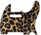 KAISH 8 Loch 3D gedruckt Tele Stil Gitarre Kunststoff Schlagbrett TL Pick Guard Kratzplatte für Telecaster Made in USA/Mexico Leopard Stripe