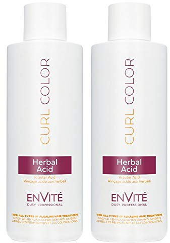 HDmirrorR Dusy Envite Kräuter Acid 1L Intensive Haarkur Pflegekur für dauergewelltes/coloriertes Haar (2 Stück)