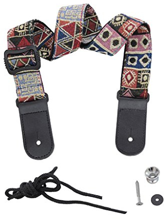 Inzopo Ukulele Schultergurt Uke Gurt Gürtel für Ukulele Gitarre Mandoline Banjo Saiteninstrument - #5, wie beschrieben, mehrfarbig, One size