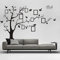 Autocollant 3D sur Le Mur Noir Art Cadre Photo Arbre De Mémoire Stickers Muraux Décor à La Maison Arbre Généalogique Sticker Mural