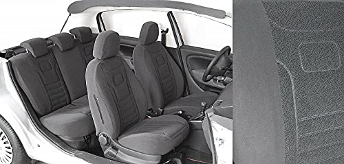 ERJOT VGS1 Velours Autositzbezüge kompatibel mit Mercedes A-Klasse W169 Maßgefertigung Sitzbezüge Schonbezüg Komplettset