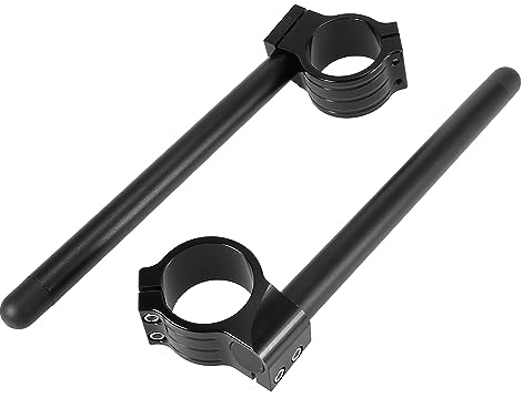 Motoforti 1 Paia 50mm Moto Manubrio Clip Ons Maniglia Bar Universale Nero