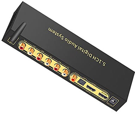 HDMI-Audiodecoder, Mit 24 Bit/192 kHz Audio-DSP, USB/optisch/koaxial Auf RCA AUX, Kompatibel Mit ARC SPDIF Koaxial RCA DTSHD AC3 FLAC APE 4K*2K