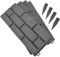 Albert Austin 4 Pack Garden Border Edging Plastic Bricks For Garden Borders with Removable Picket Interlocking Path Edging For Outdoor Yard Farm Fence Border Decoration(Grey)