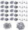 100 Stück Schmetterling Kupplung,Schmetterling Krawatte Reißzwecken,Pin Backs Ersatz,Metall Pin Keepers Verschluss mit Blanko Pins für DIY Schmuck Machen