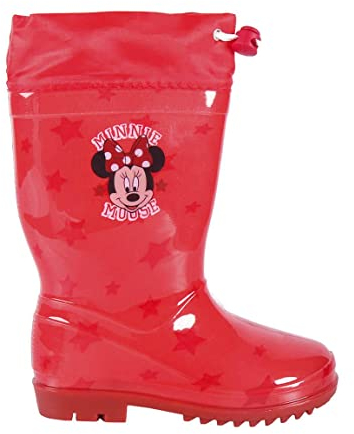 CERDÁ LIFE'S LITTLE MOMENTS - Stivali per Bambina di Minnie Mouse con Stopper Regolatore per una Maggiore Regolabilità e per Ridurre al Minimo l'Ingresso di Acqua - Licenza Ufficiale Disney