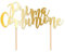 Big Party Cake Topper in Carta Scritta Prima Comunione Gold - Sopratorta Oro