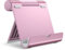 JETech Tablet Ständer, Verstellbare Tragbar Tablet Halter, Faltbarer Tisch Halterung, Dock für iPad/iPad Pro/Air/Mini, Galaxy Tab A8/A7 Lite/A7/S8/S7, Tab/Phones(4-13), Roségold