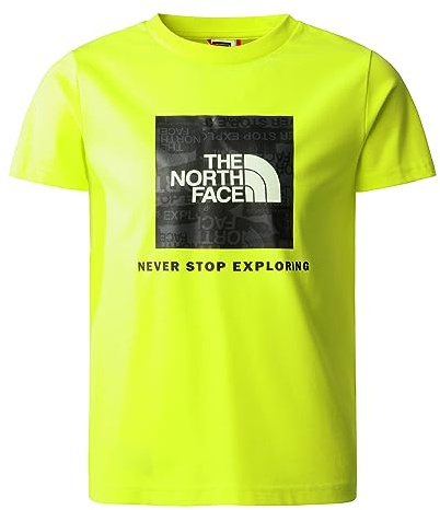 THE NORTH FACE Boy's Redbox T-Shirt, LED Yellow, L