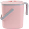 BLUE GINKGO Bac à Compost de Cuisine - Bac de Déchets Alimentaires Facile à Nettoyer avec Poignées | Bac à Compost de Cuisine pour Plan de Travail | Fabriqué en Corée (5 L) - Rose