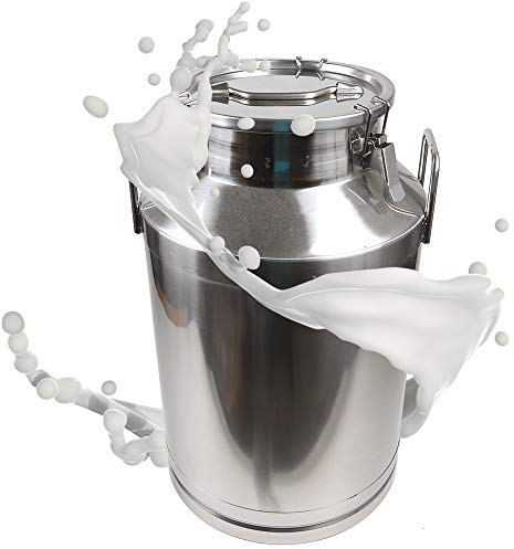 Bidone per latte in acciaio inossidabile da 60 litri, secchio per vino Secchio per vino Brocca per olio Contenitore per tè Contenitore per liquidi Conservazione del riso Secchiello per il ghiaccio C