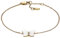 Fossil Armband für Frauen Radiant Wings, Weißes Perlmutt Schmetterlingskettenarmband, Länge: 169mm+32mm, Breite: 13.2mm, Höhe: 10mm, JF04425710