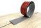 PVC Selbstklebend Abdeckleiste 1/3/10M Übergangsprofil Wasserdicht Selbstklebend,Übergangsschiene Abschlussprofil,Gummi Wandsockelleiste,Boden Teppich Laminat (Grau, 1M)
