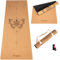 DIVASYA Premium Yogamatte aus Naturkautschuk und Kork: Rutschfest, Natürlich & Nachhaltig, Großzügige Maße (183x66x0,4cm), Mit Tragegurt, Schadstofffrei