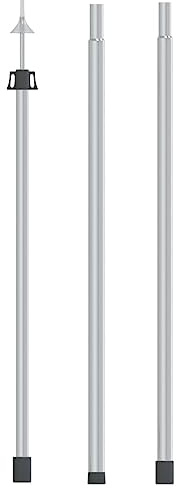 vidaXL Teleskop Tarpstange Alu Aufstell Gestänge Zelt Stange Mehrere Auswahl