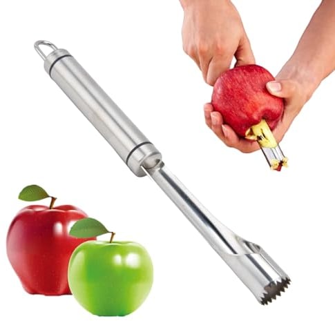 Topyond Stainless Steel Apple Corer - Sturdy, Durable, and Multifunctional - Sturdy Apple Core Remover - Perfect for Home and Commercial Use
