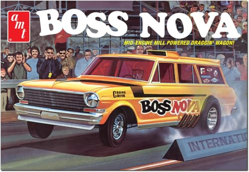 AMT - 1/25 Boss Nova Funny Car - Plastikmodellbausatz, Nicht Bemalt