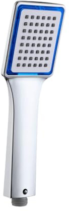 Lowenergie Wasser-/Energiesparender Duschkopf für Wohnmobil, Wohnmobil, Wohnwagen, Haus oder Hotel (Chrom, Einzelfunktion, Blau)