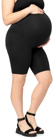 Merry Style Große Größen Damen Kurze Umstandsleggings Schwangerschaftsleggings aus Baumwolle MS10-465