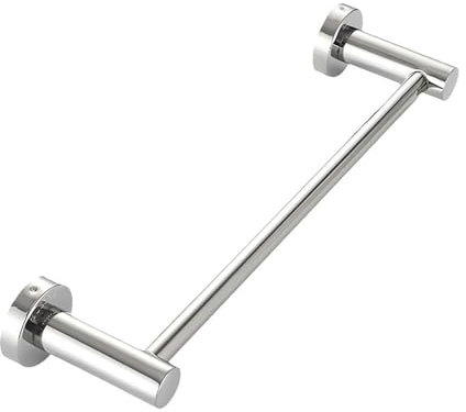 TTOUDRY Porte-Serviettes Simple Et Double pour Salle De Bain, Porte-Serviettes Mural pour Les Mains Ou Le Corps, Adapté À La Salle De Bain(Single Rod 50cm)