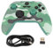 ciciglow Manette de Jeu sans Fil pour PC, Android, iOS, OS X, Steam Deck, Déclencheurs à Double Hall, Gyroscope 6 Axes, LED RGB (Vert Camouflage)