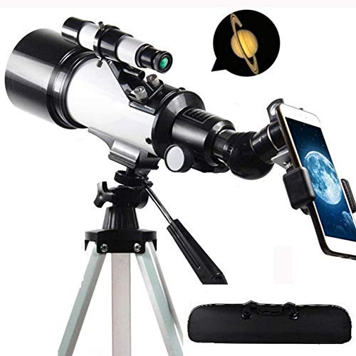 ZSLBGUYIAD Kinderteleskop für Erwachsene, Astronomie-Anfänger, 400 mm Brennweite, 120-fache Vergrößerung, Refraktor-Teleskop, mit Smartphone-Adapter, Rucksack und Mondfilter