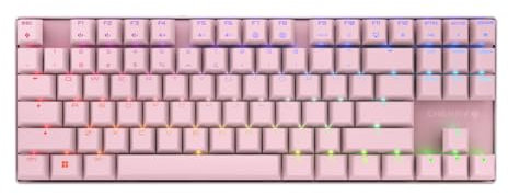 Cherry MX 8.2 TKL Wireless Mechanical Gaming Keyboard. (Pink, MX2A RED Switch)