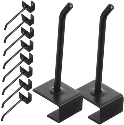 NAMOARLY 32stücke Teiliges Metallhaken Lochwand Robuste Regalhaken Für Supermarktregale Und Werkstatt Schwarz Langlebig Und Vielseitig Einsetzbar