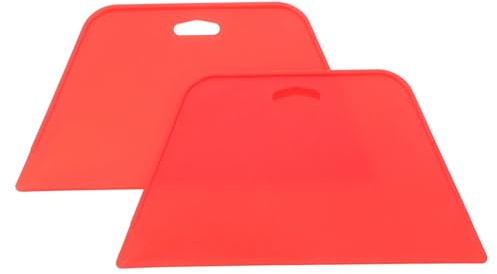 KONTONTY 2 Stück Tapete Werkzeuge aus Abs und Pp mit Flexiblem Vinylrakel zum Glätten von Tapeten und Fahrzeugfolierung für Effiziente und Vielseitige Anwendung bei Tapetenpflege