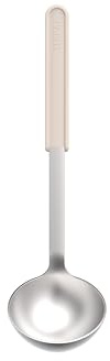 Mepal - Edelstahl-Suppenkelle Chef it - Servieren großzügiger Portionen - Liegt angenehm in der Hand - Spülmaschinengeeignet - Küchenutensilien - 32 cm - Chalk