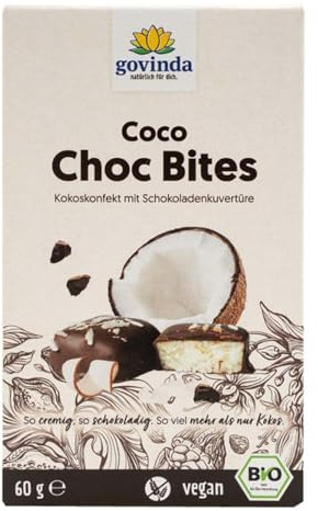 Govinda Choc Bites, Coco, 60g