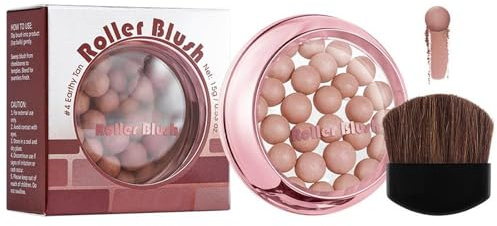 Pearls Blush Ball, pearl powder Ball Blusher, Bronzing Pearls Mehrfarbiges Rouge, langanhaltendes Rouge, Mischbar, glatte Anwendung, schafft eine natürliche Spülung und verbessert die Farbe (#04)