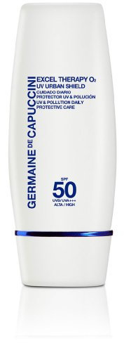 Germaine de Capuccini - Excel Therapy O2 | Anti-Pollution Emulsion UV Urban Shield SPF 50 - SPF 50 face sunscreen - Protects against the sun and pollution - Ideal as a make-up base - 30 ml