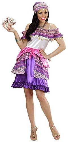 W WIDMANN MILANO Party Fashion - Kostüm Wahrsagerin, Kleid und Kopftuch, für Karneval