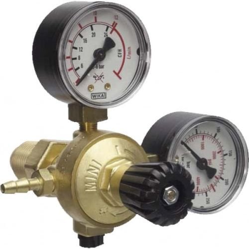 RIDUTTORE PRESSIONE OXYTURBO ATTACCO MASCHIO PER ARGON CO2 MIX PER SALDATRICE TIG MIG PRESSIONE 300 BAR E IN USCITA 4 BAR bombole ricaricabili 2-5-10 lit