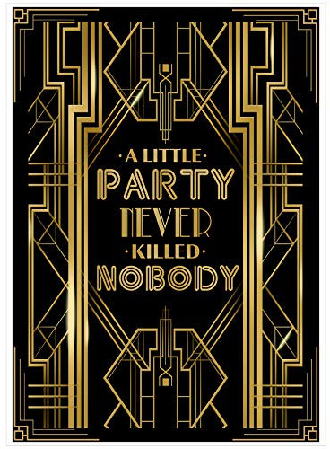 Musykrafties Gatsby Party Banner Dekoration Disco Fotografie Hintergrund A Little Party Never Killed Nobody