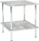 HAKU Möbel Beistelltisch betonoptik, Chrom, MDF, Metall - Maße: B 39 cm x H 45 cm x T 39 cm, Style: Modern