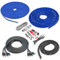 Belva True 4 Gauge AWG Premium CCA Complete Amplifier Wiring Kit with OFC 4-Channel RCA Cable - BAK44BL BLUE