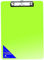 SECO Klemmbrett aus Kunststoff, transparent, A4, Grün, SE-C1102-GN