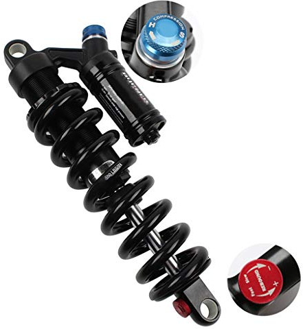 TOMYEUS VPPV Mountainbike Stoßdämpfer MTB 190mm Downhill Hydraulik Frühling 550lbs Einstellbar Schockkörper Dämpfer (Size : 190mm)