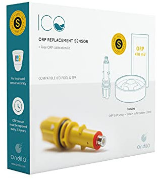 Ondilo – Gold ORP-Sensor für ICO Pool und Spa – ORP-Salzsonde (Gold), kompatibel mit ICO Pool und ICO Spa mit Twist & Lock-System und Kalibrierungsset – misst die Redox-Rate Ihres Pools