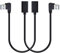 YINETTECH 2 Teilige USB 3.0 Verlängerung Datenkabel von Stecker zu Buchse 30 cm Linker und Rechter 90Grad Winkelstecker