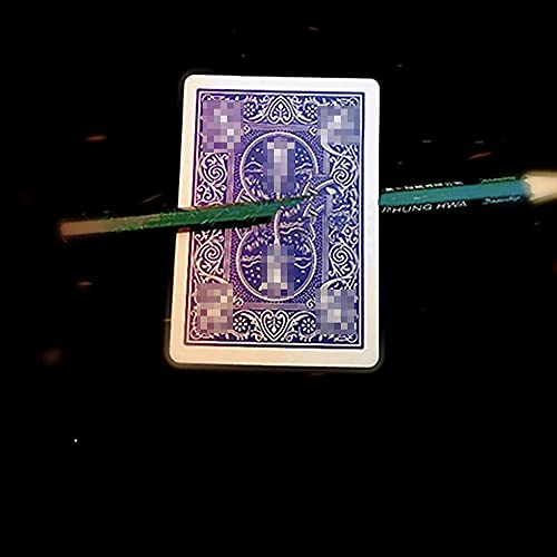 ZQION Magic Trick Prop - Penetration Spielkarte Poker Magier Professionelle Street Illusions Mentalismus Prop - Alter 8+