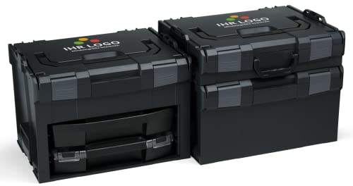 Set de mallettes à outils modulaires noires personnalisables | L-BOXX 102, 238 et LS-BOXX 306 avec i-BOXX, tiroir LS et set de rangement C3​